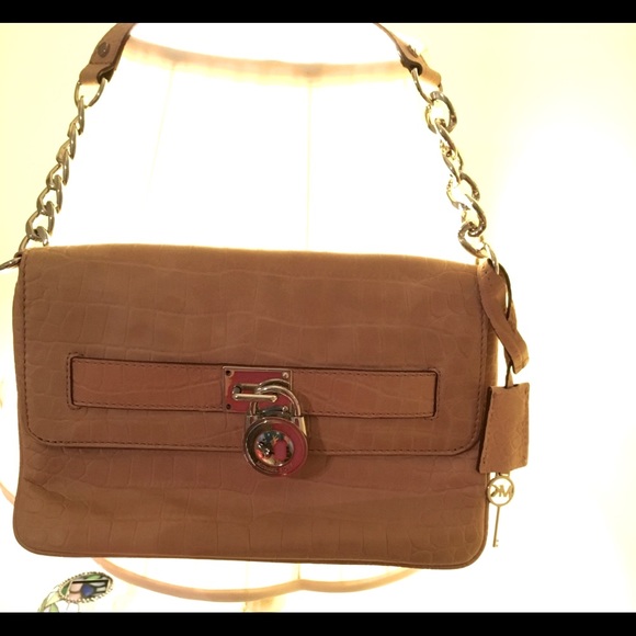 Michael Kors tanish/brown Leather Envelope Shoulder Bag - Picture 7 of 16